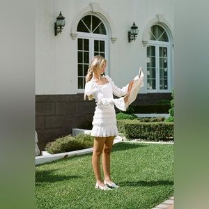 Sabo Luxe Coconut Shirred Dress